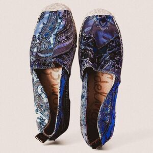 Cottagecore Coastal Sam Edelman Paisley Slip-On Flats – Size 6.5